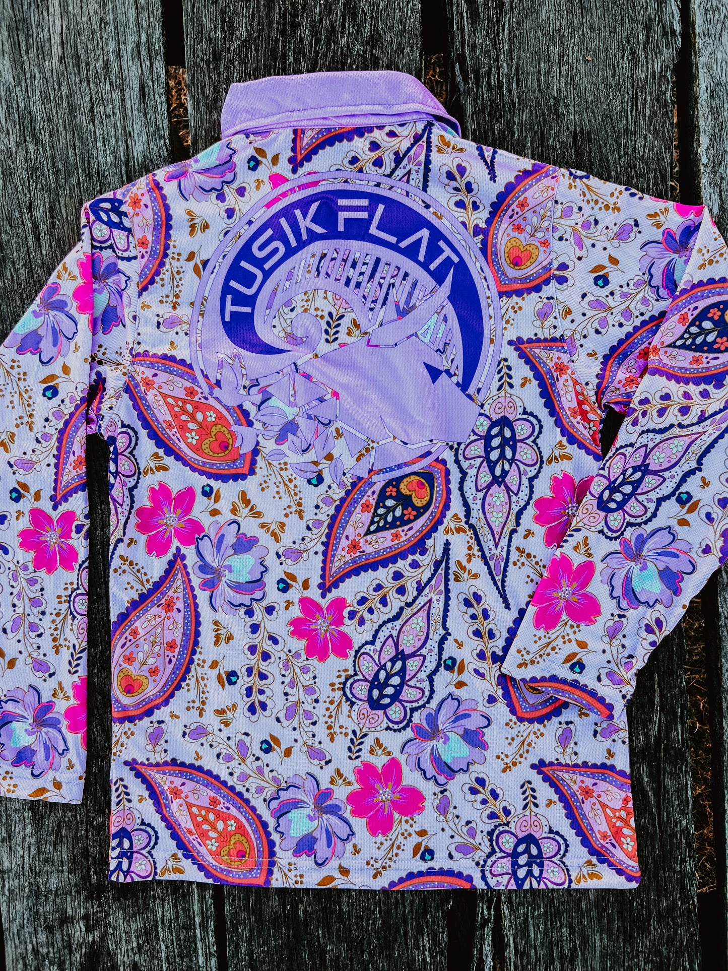 Paisley Purple Fishing Shirt