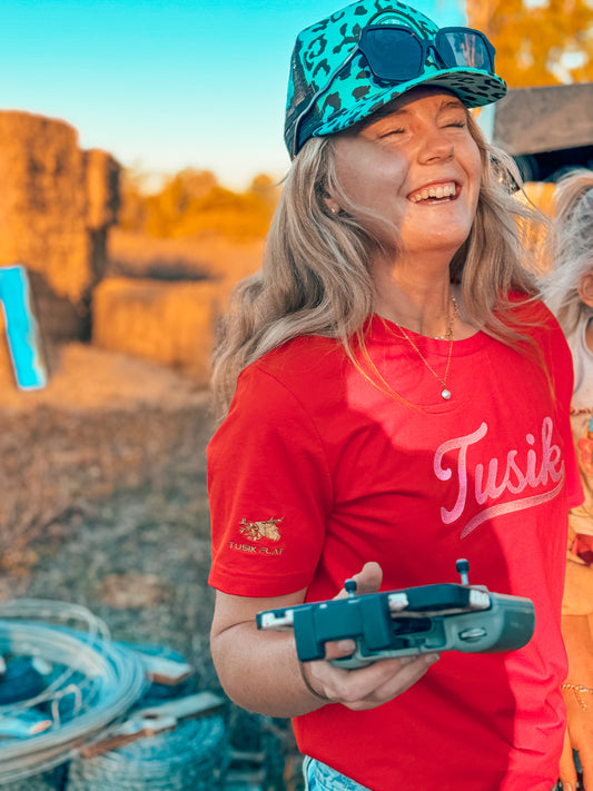 Candy Embroidered Tee