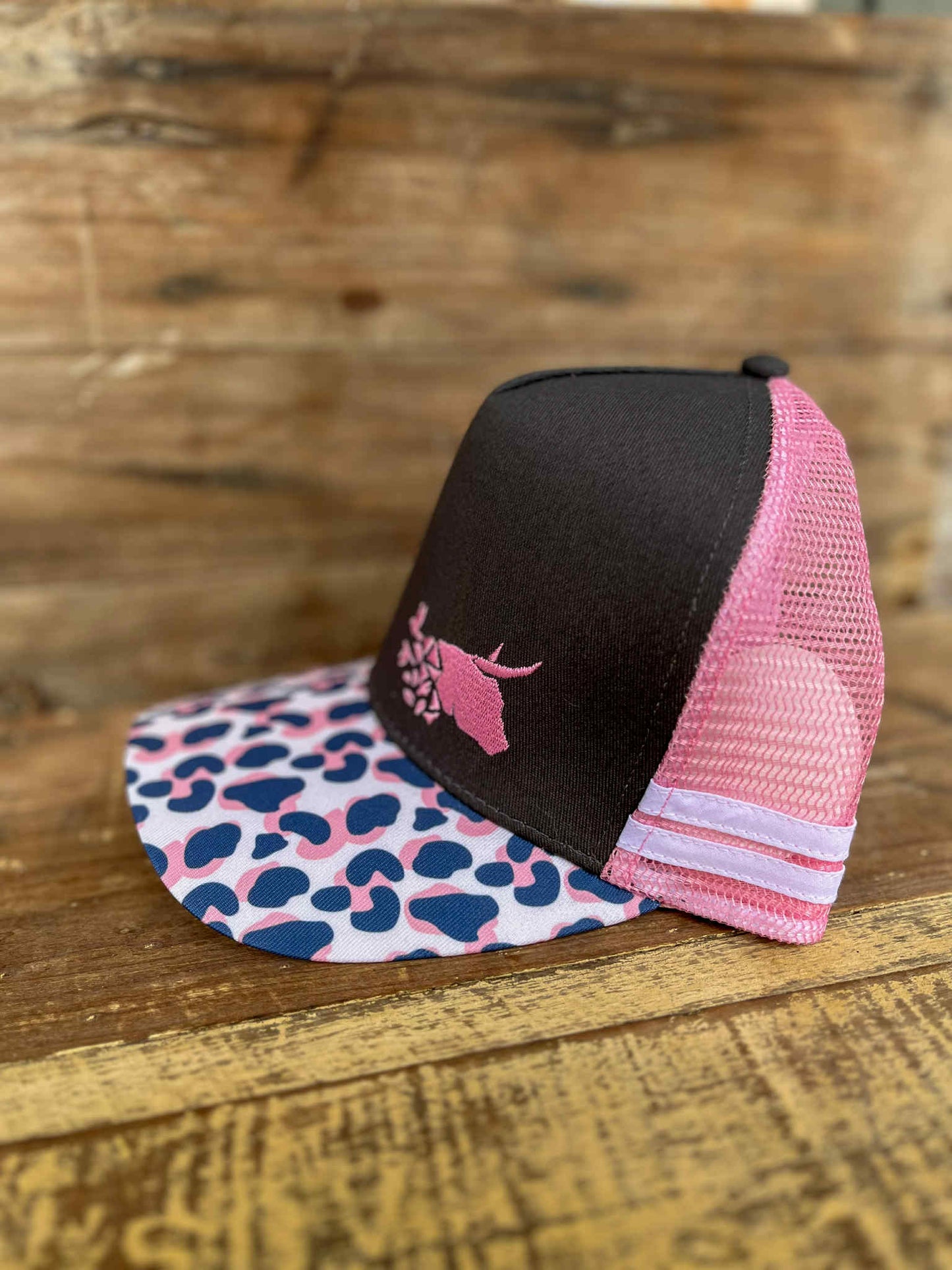 Leopard Baby Pink Trucker Cap