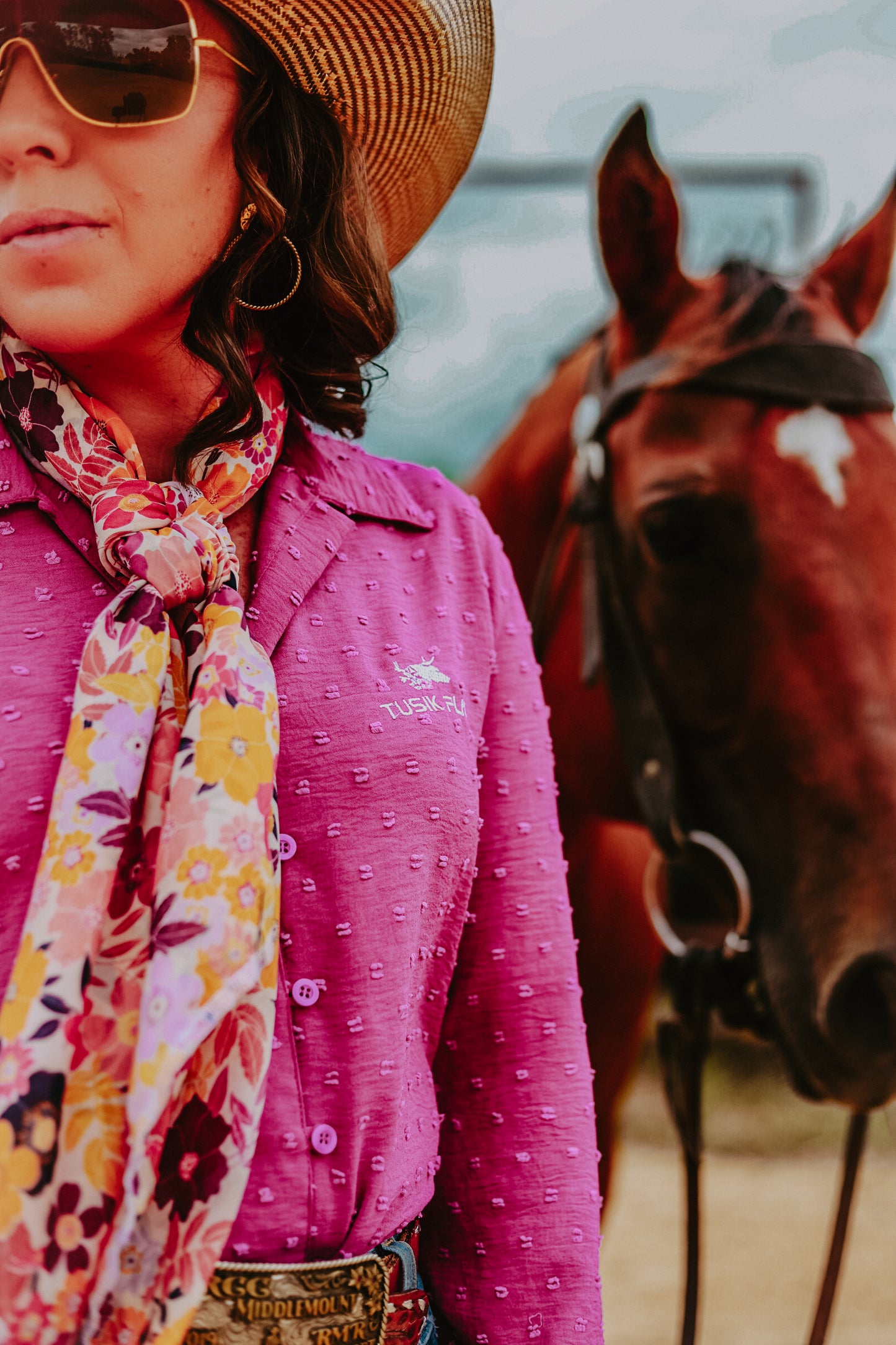Fuscia Japanese Cotton Arena Shirt