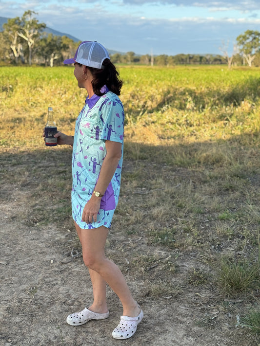 Let’s Fish Fishing Shirt Dress