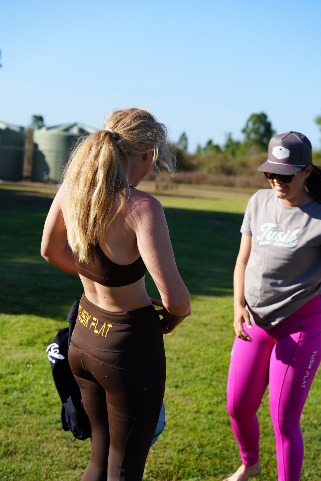 Dark Chocolate Sports Bras Race Ya Back 3 Way Stretch