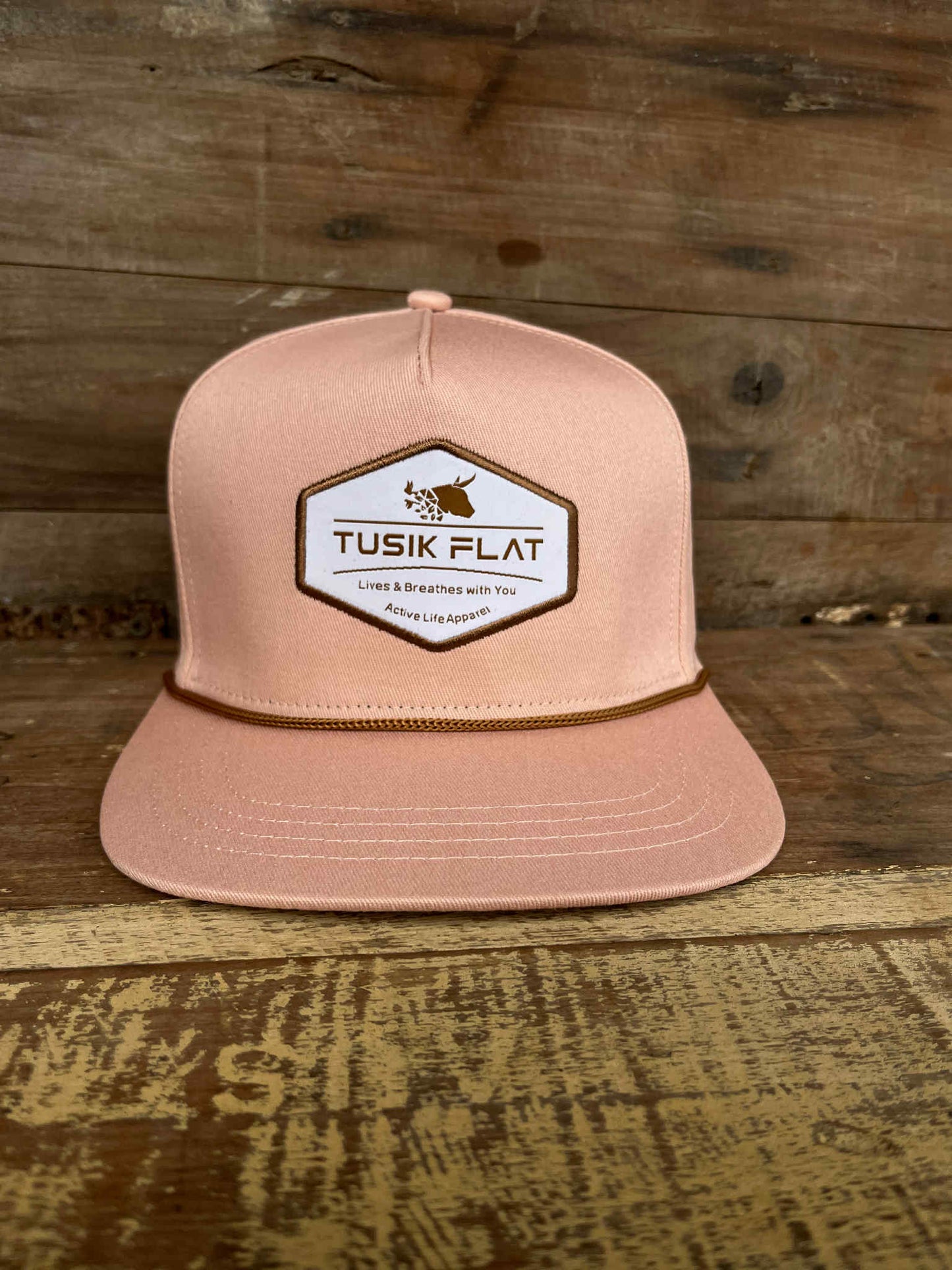 Old School Baby Pink Flatty Cap