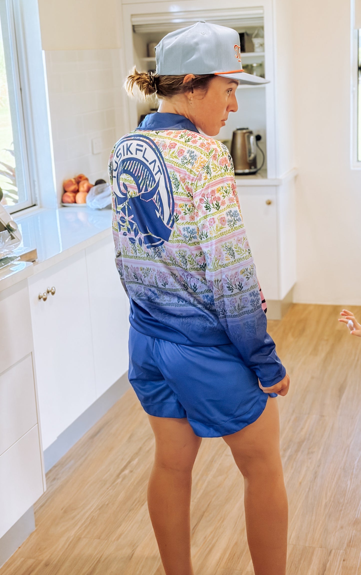 Denim Gardenia Fishing Shirt