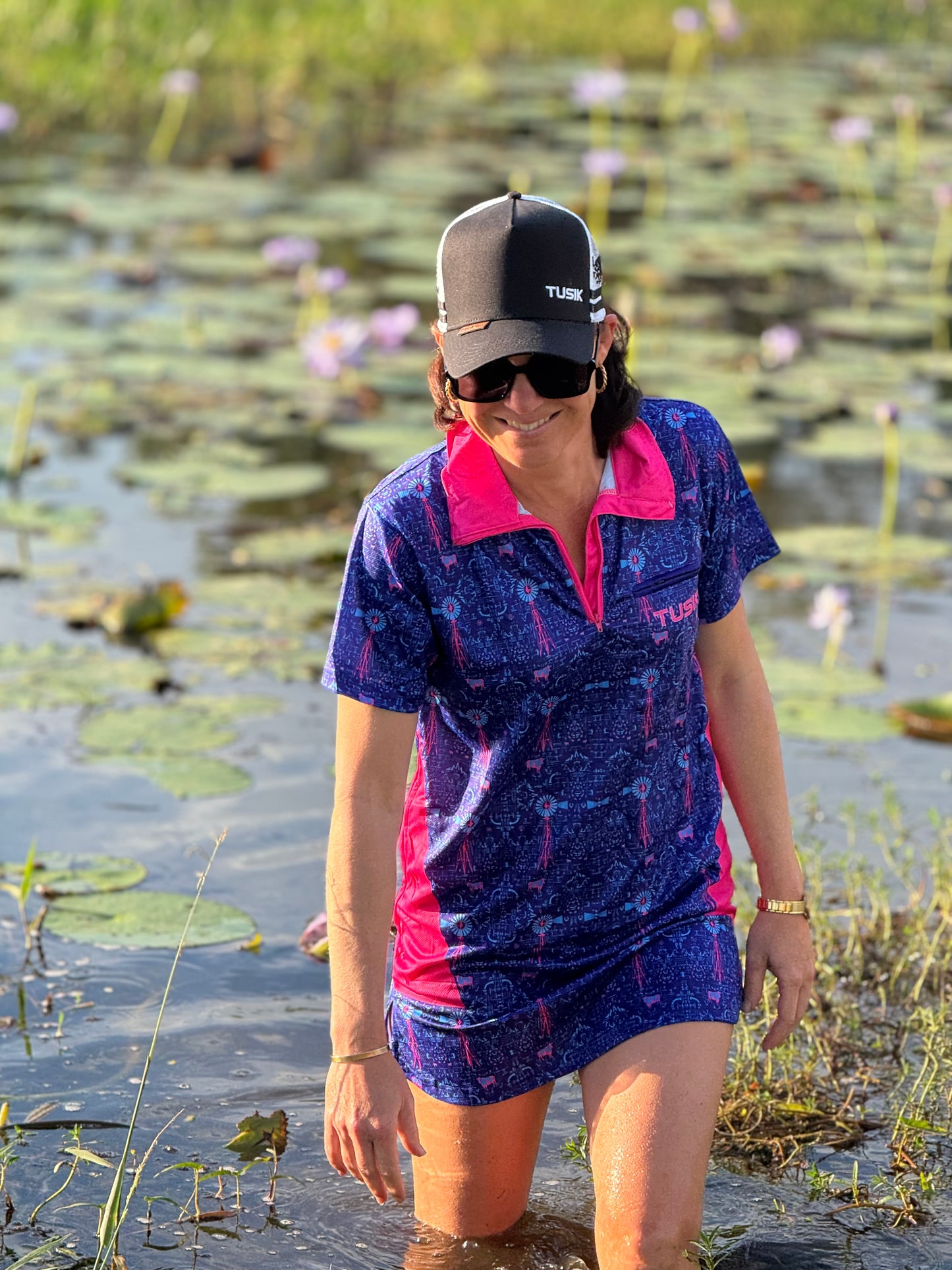 Windmills Fishing Shirt Dress