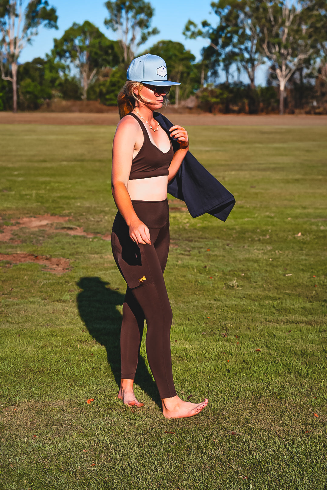 Dark Chocolate Sports Bras Race Ya Back 3 Way Stretch
