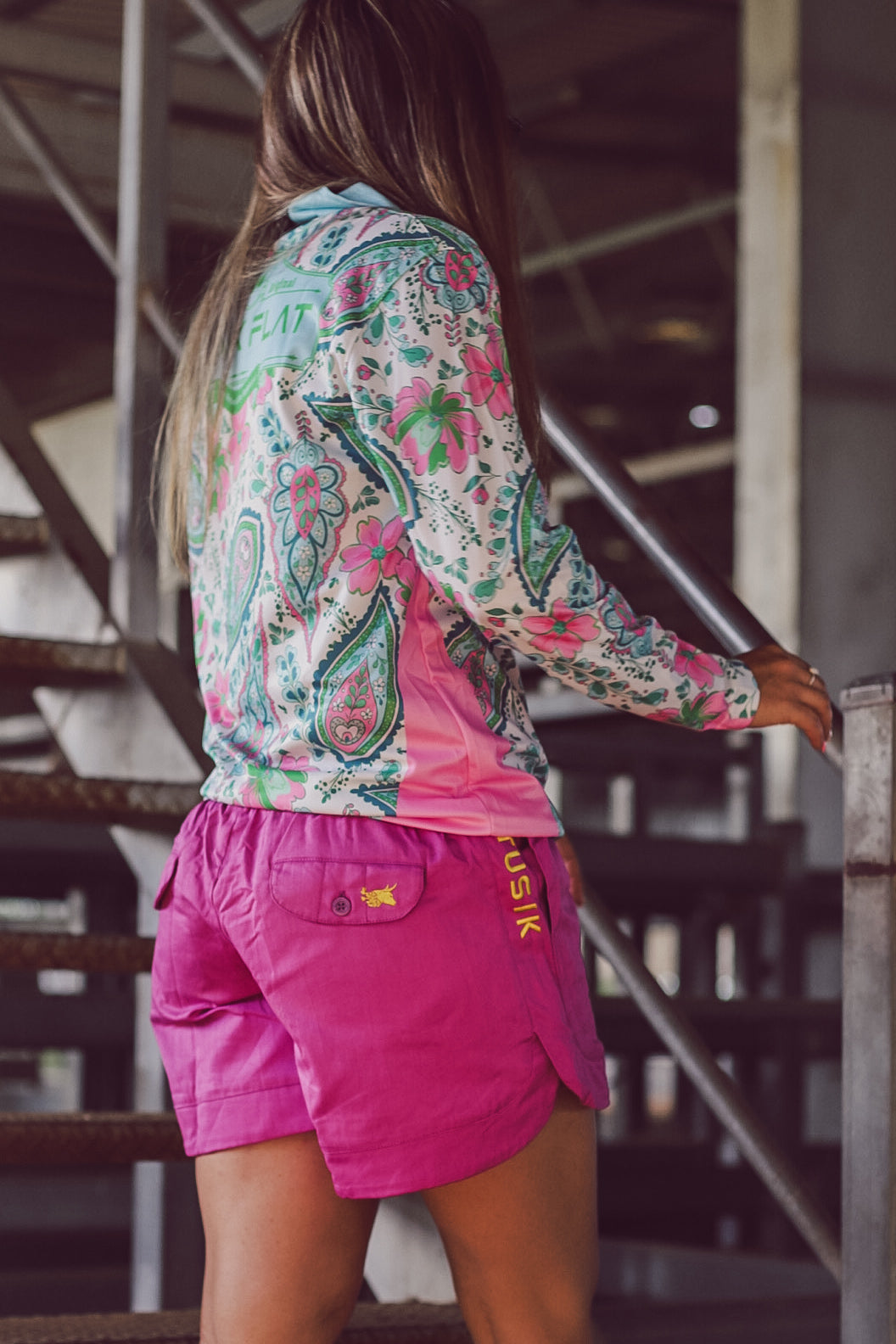 Bright Purple with Yellow Embroidery Ya Mum’s Ruggers