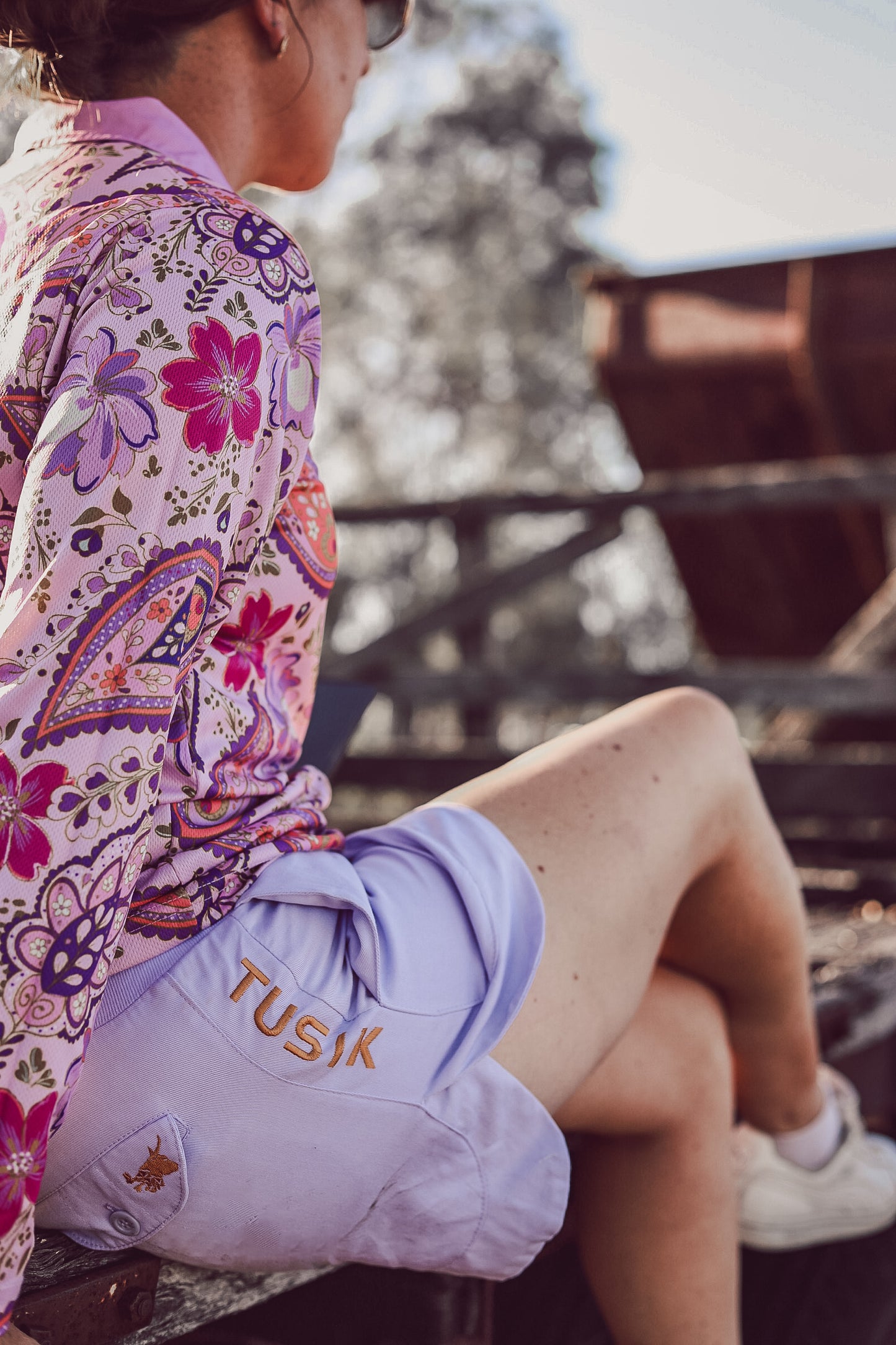Lilac with Gold Embroidery OG Ruggers