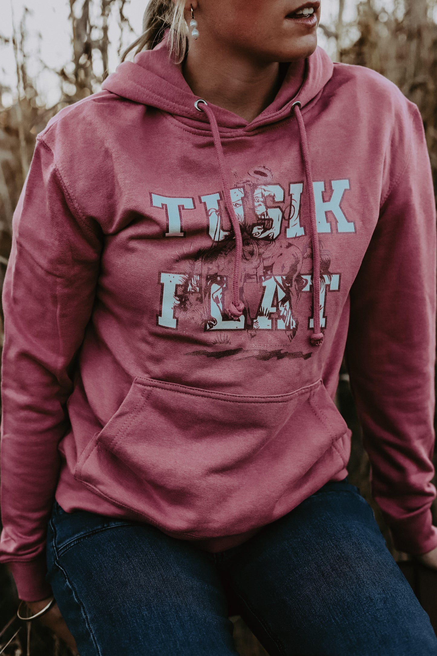 Get Broncy Hoodie - Rose