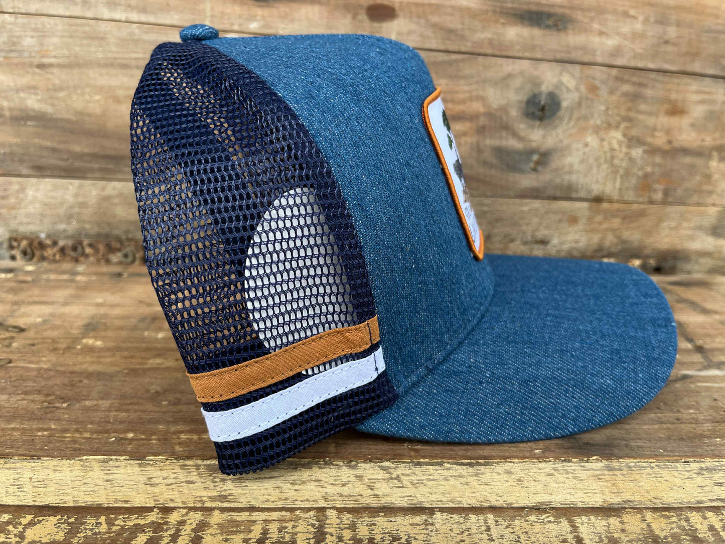 Denim Pumby Trucker Cap