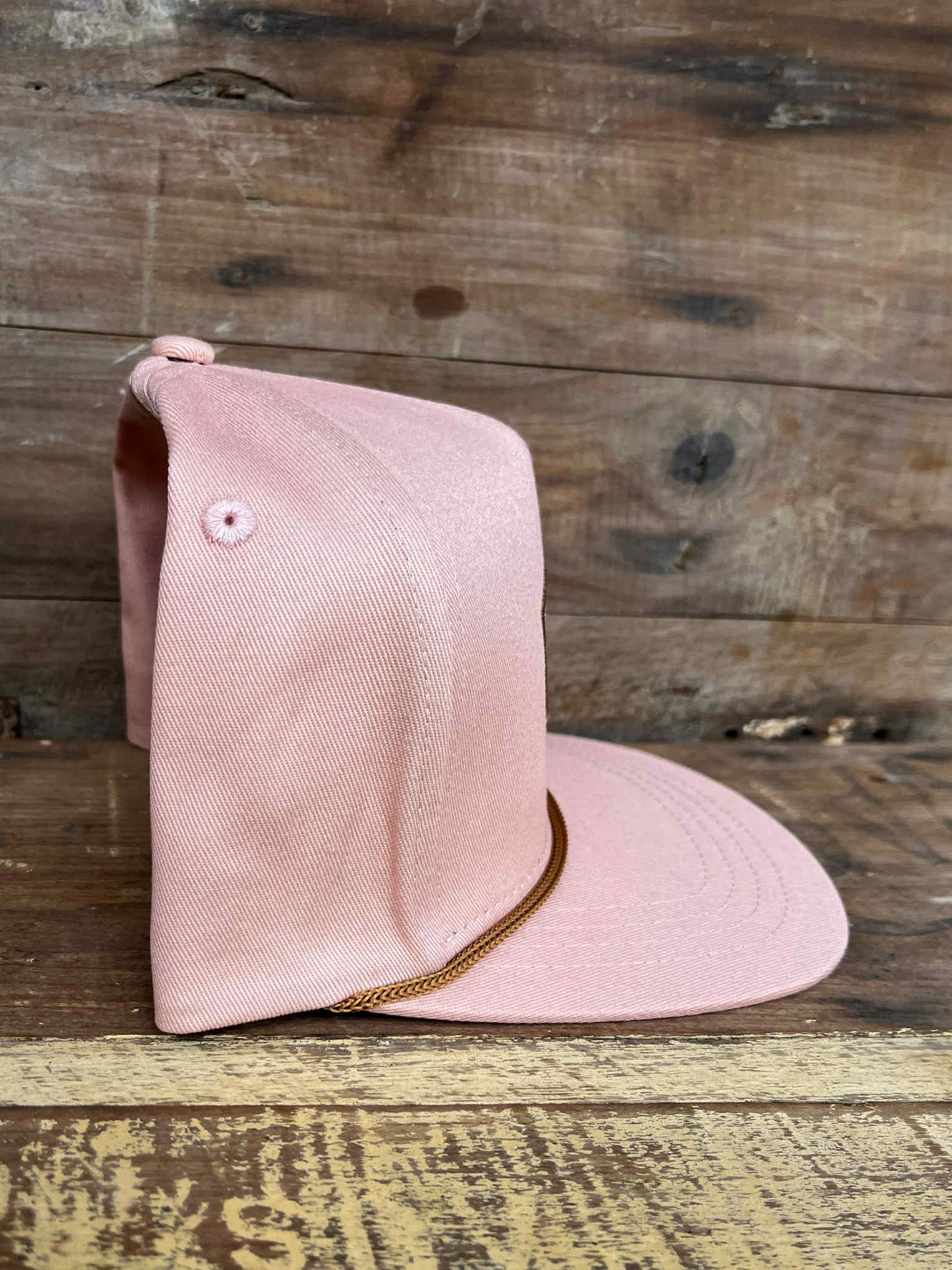 Old School Baby Pink Flatty Cap