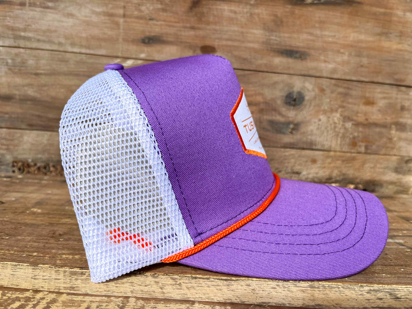 Lavender & Bright Orange Trucker Cap