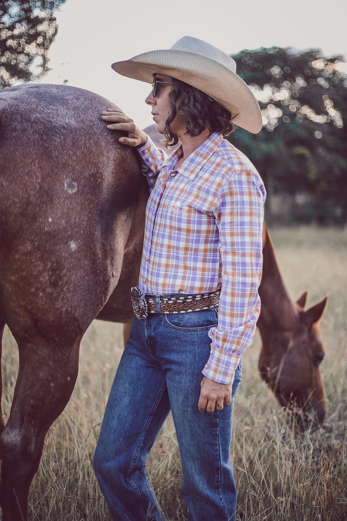 Purple Check Arena Shirt