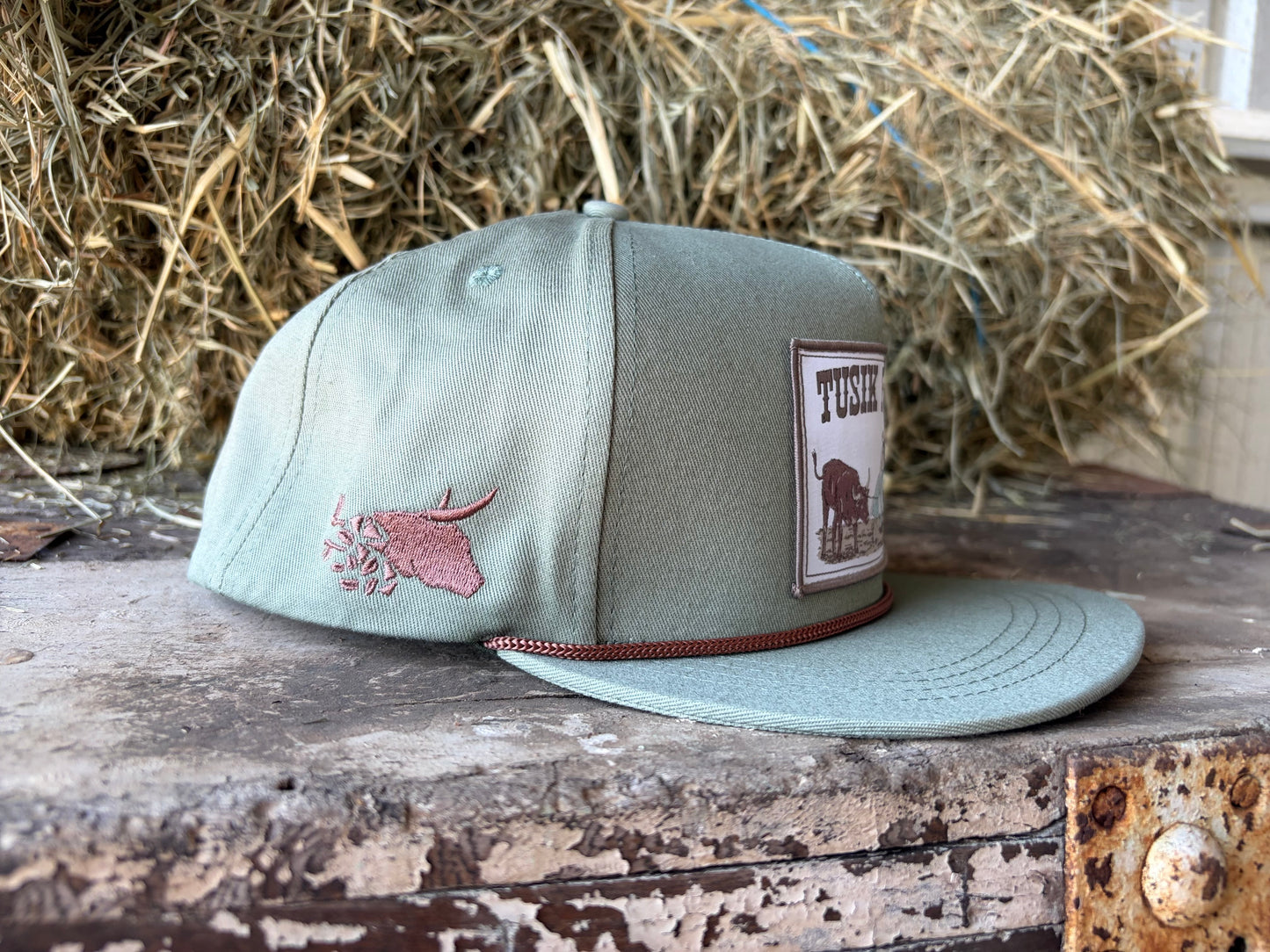 Sage Taffy Flat Brim Cap