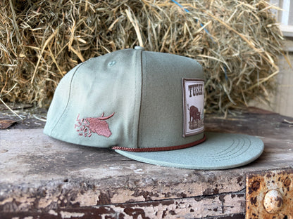Sage Taffy Flat Brim Cap
