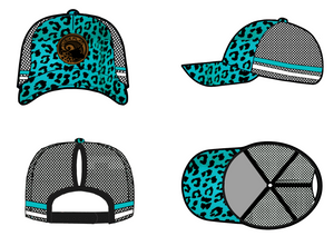 PREORDER Wild Turquoise ￼Trucker Cap Leather Patch