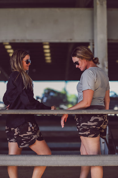 Camo with White Embroidery Ya Mum’s Ruggers