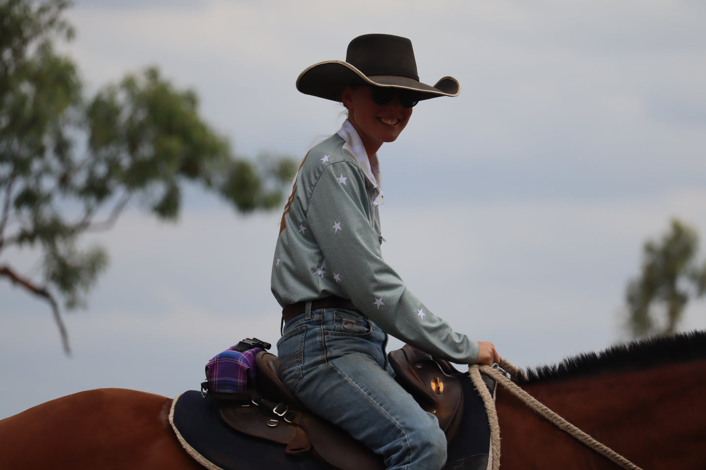 Sage Stars Christmas Shirt