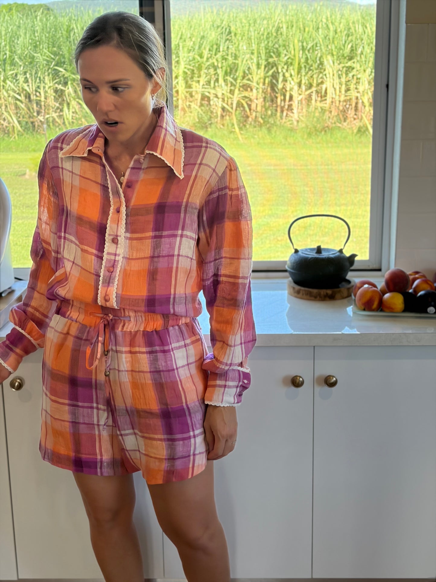 The Rowdy Rose Linen Set PREORDER