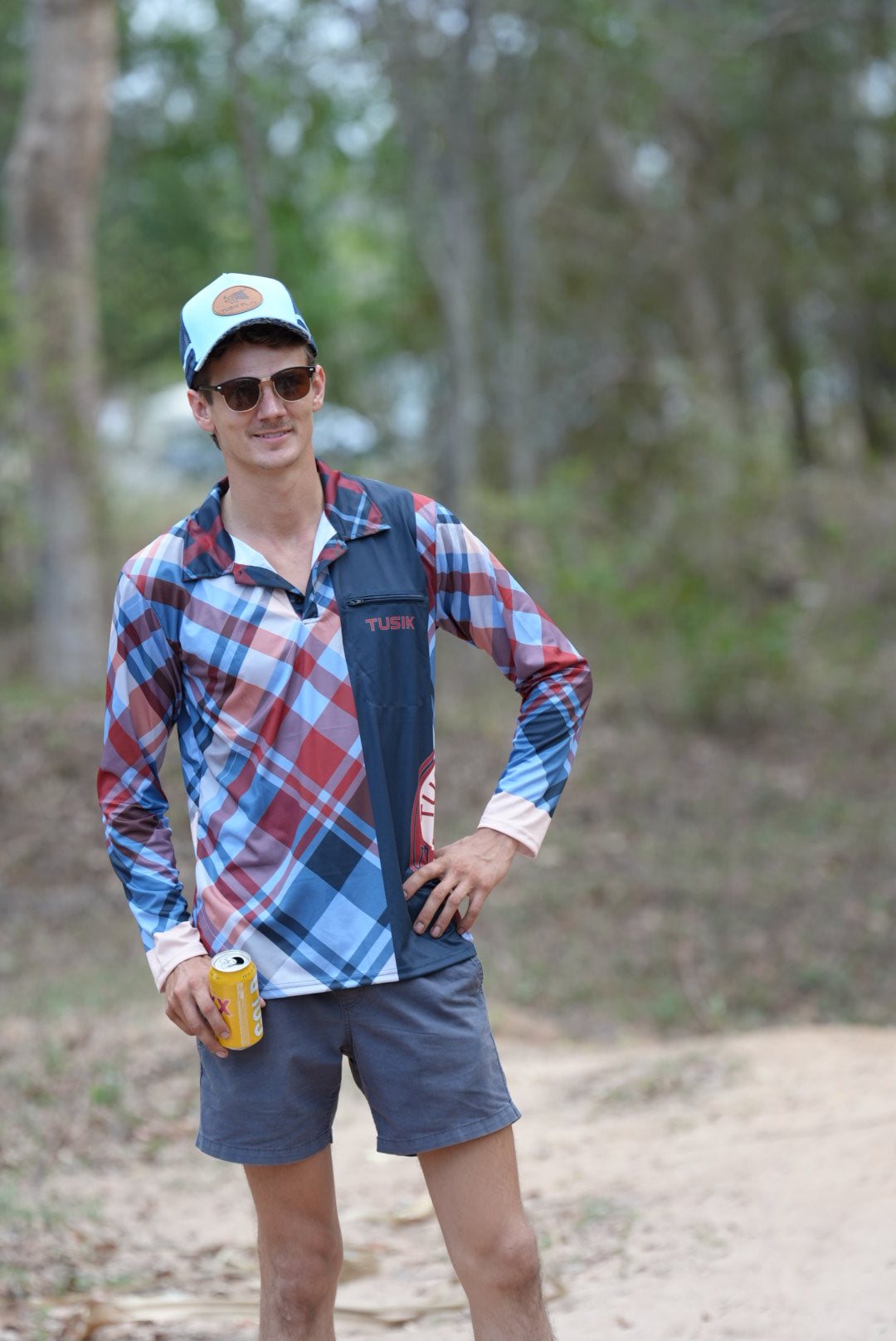 Maroon Check Fishing Shirt