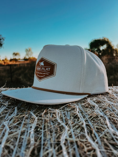 Old School Beige Flatty Cap