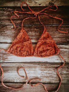 Triangle Bikini Top Western Sunsets Tusik Flat