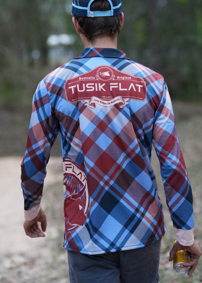 Maroon Check Fishing Shirt