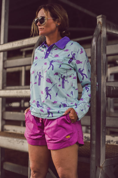 Bright Purple with Yellow Embroidery OG Ruggers