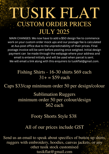 Custom Order Design Fee