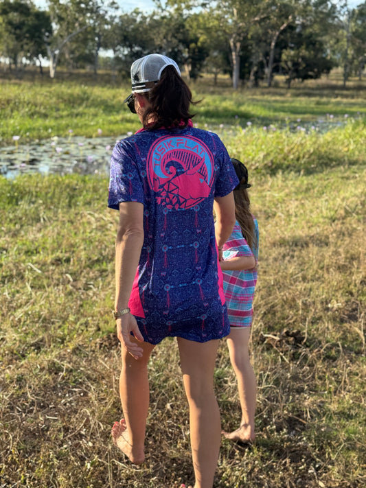 Windmills Fishing Shirt Dress