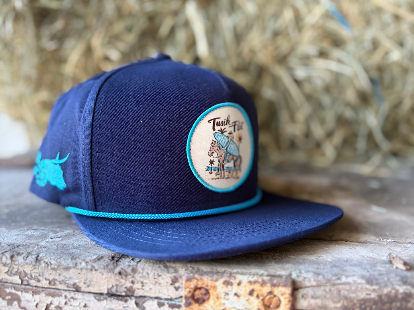 Deep Salt Surfer Flat Brim Cap