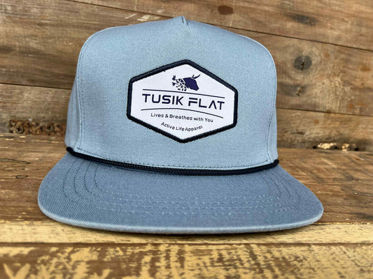 Old School Baby Blue Flatty Cap