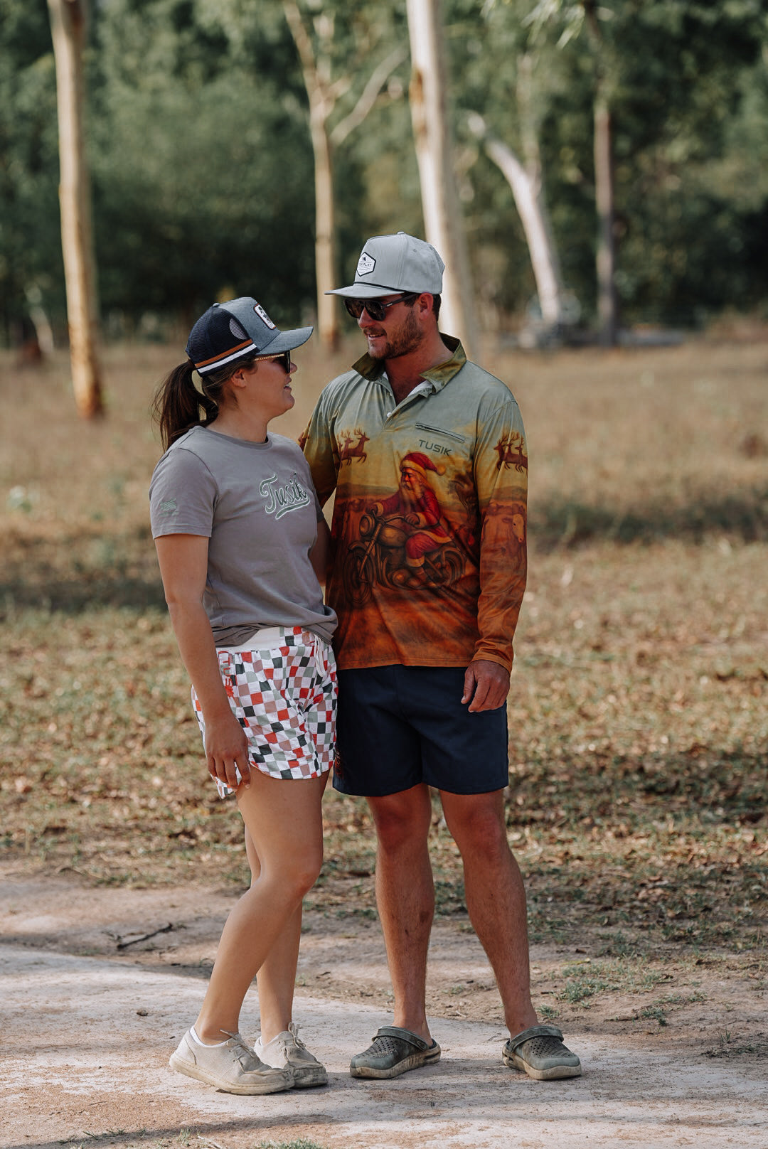 Check Multi Colour Christmas Quick Dry Tusik Rugger’s