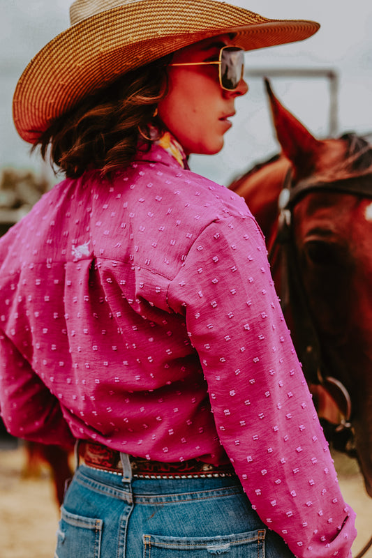 Fuscia Japanese Cotton Arena Shirt