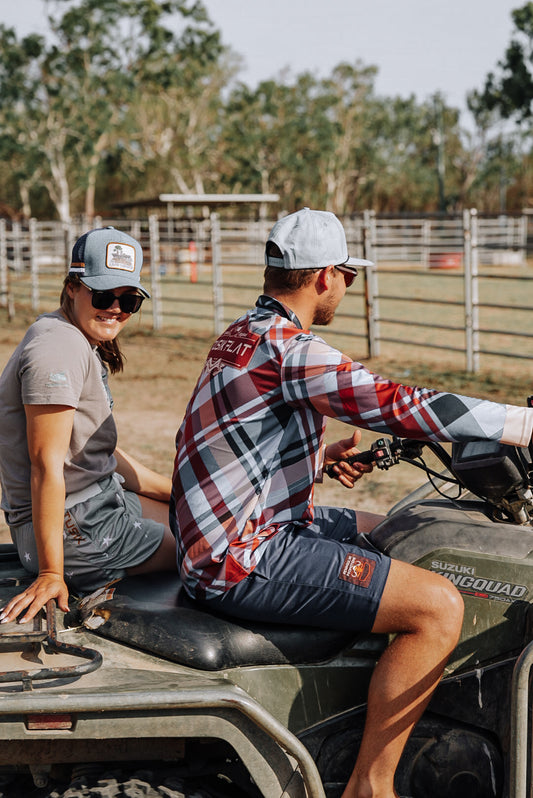 Maroon Check Fishing Shirt