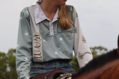 Sage Stars Christmas Shirt