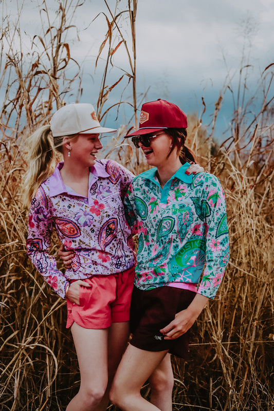 Paisley Purple Fishing Shirt