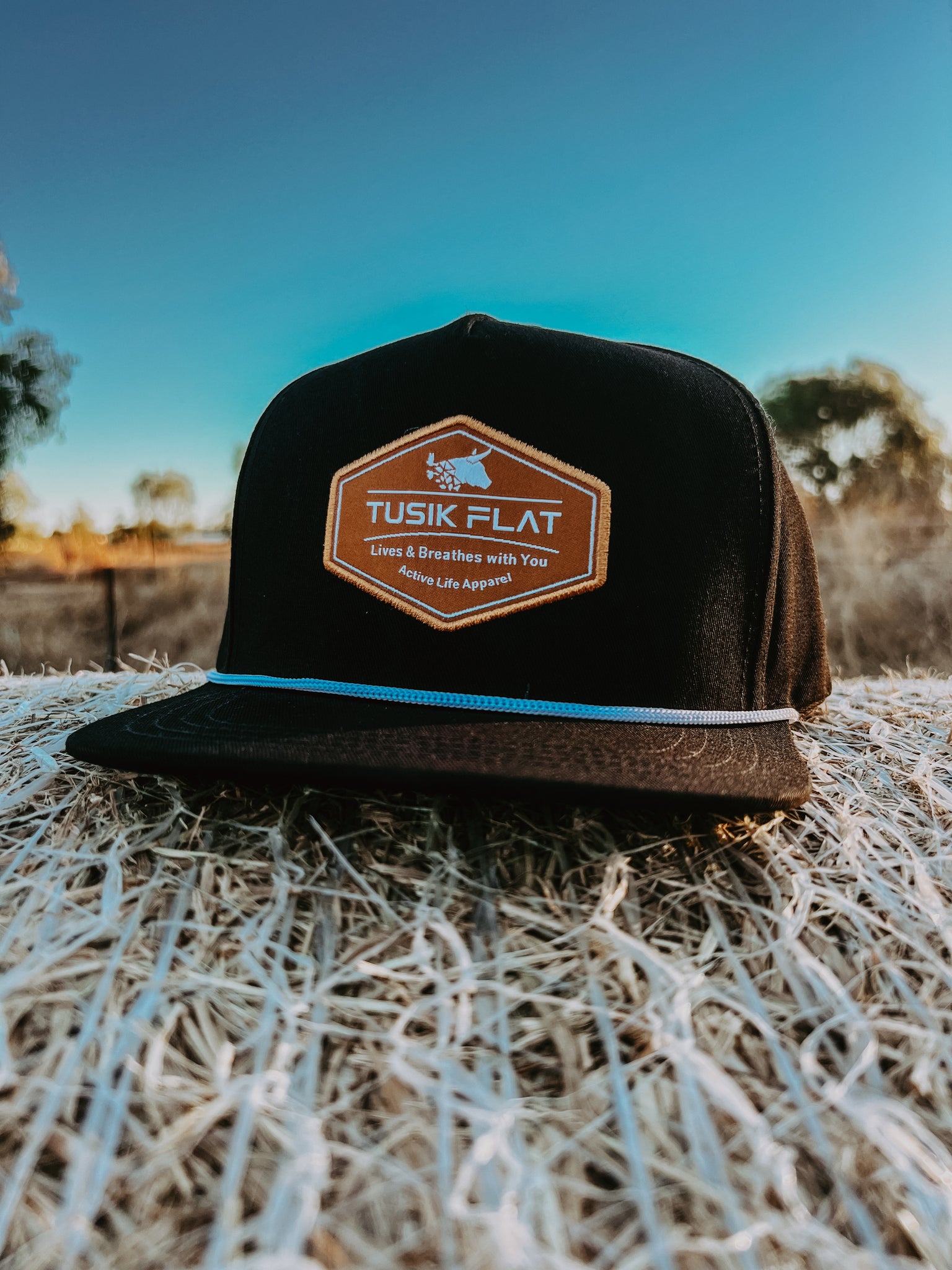 Old School Black Flatty Cap