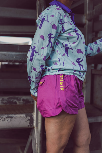 Bright Purple with Yellow Embroidery OG Ruggers