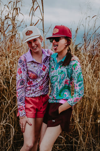 Maroon with Beige Embroidery Ya Mum’s Ruggers