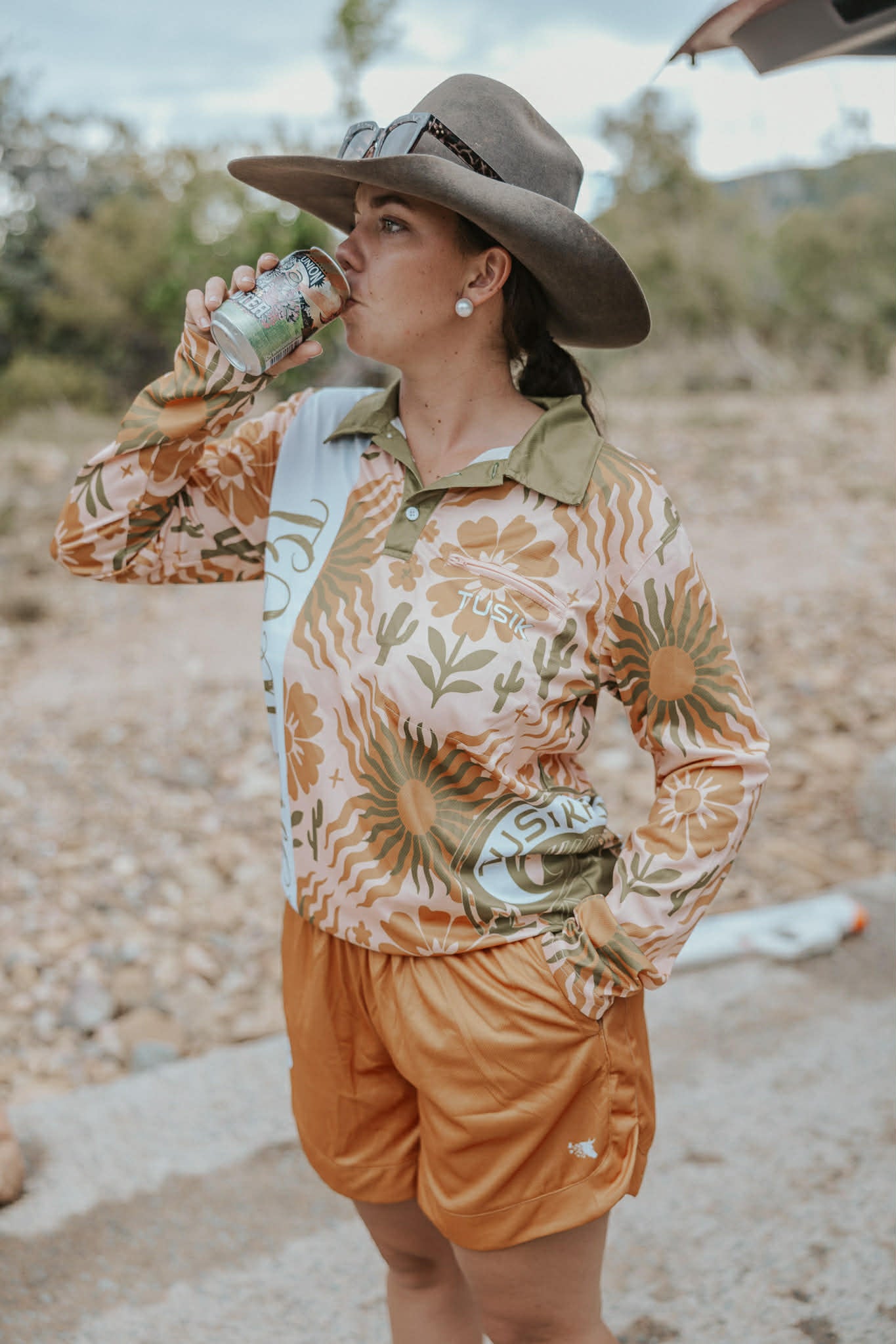 Desert Flower Fishing Shirt