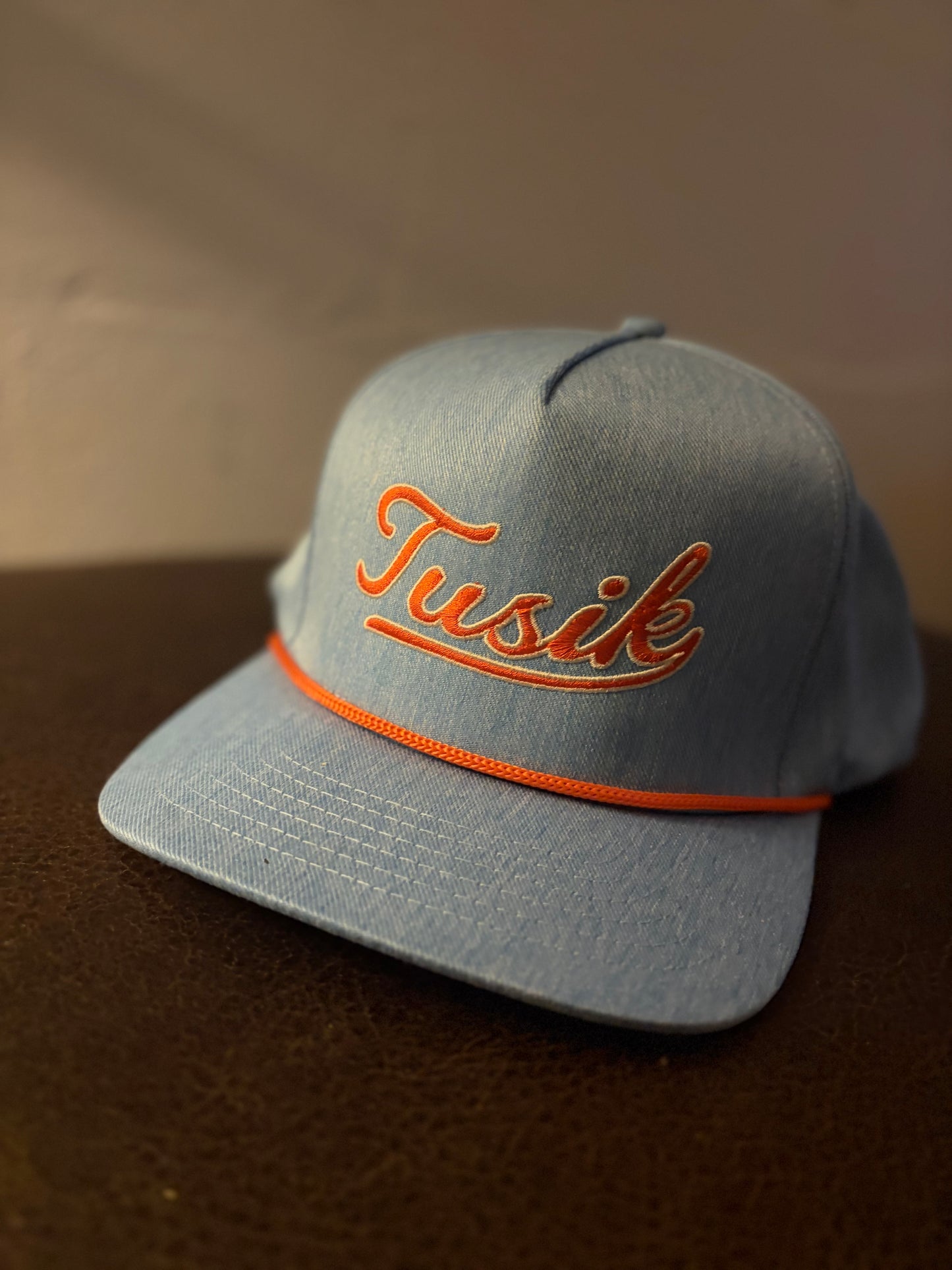 Stone Washed Denim Flat Cap