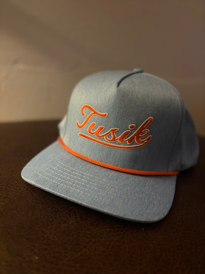 Stone Washed Denim Flat Cap