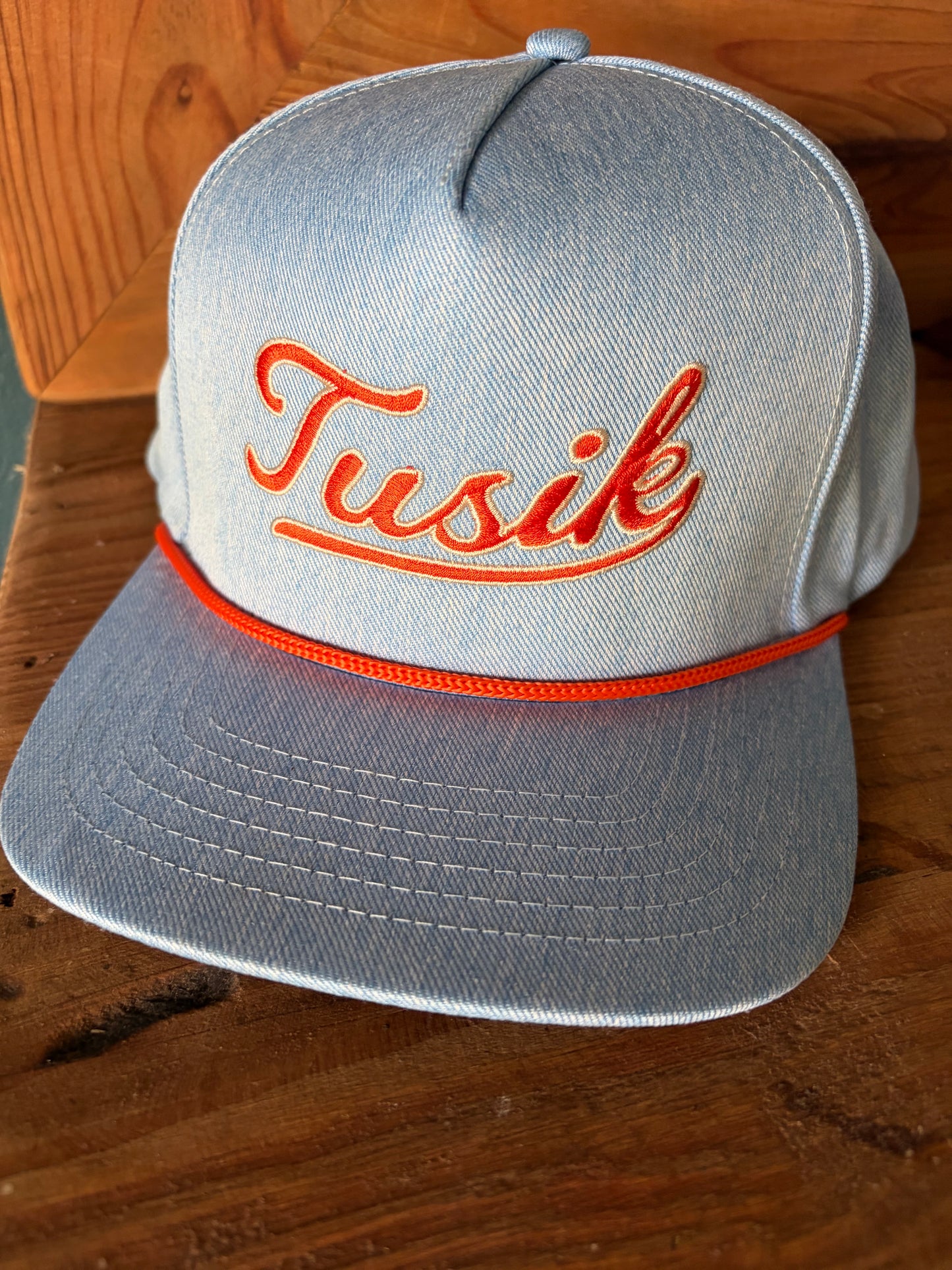 Stone Washed Denim Flat Cap