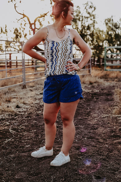 Royal Blue Eyelet Ruggers