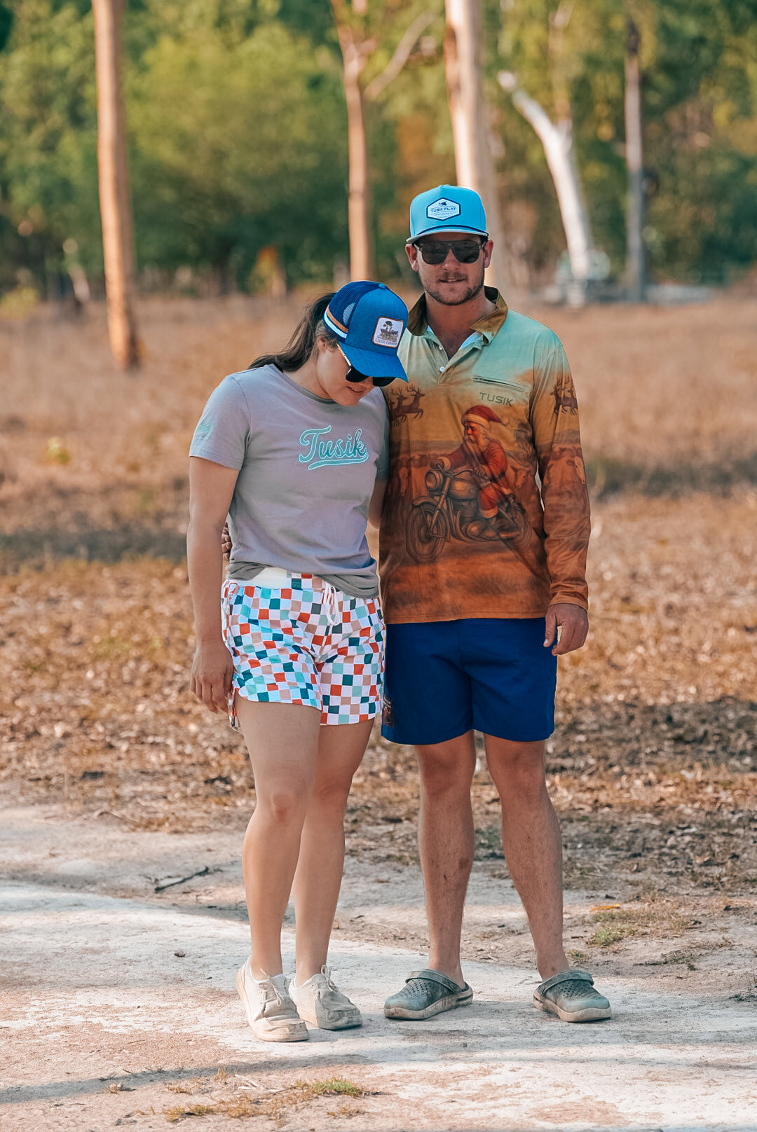 Check Multi Colour Christmas Quick Dry Tusik Rugger’s