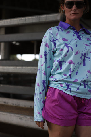 Bright Purple with Yellow Embroidery OG Ruggers