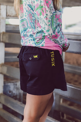 Black with Yellow Embroidery Ya Mum’s Ruggers