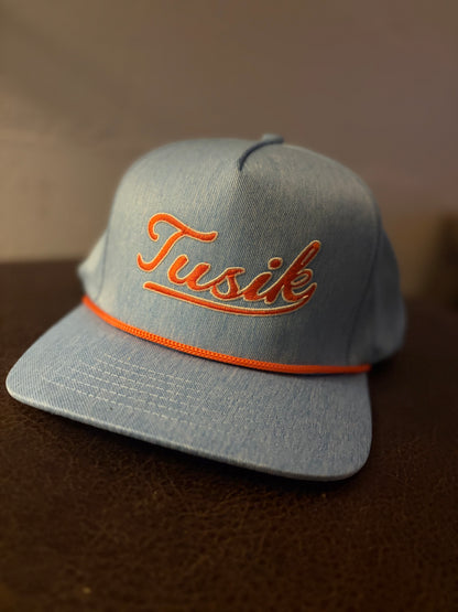 Stone Washed Denim Flat Cap