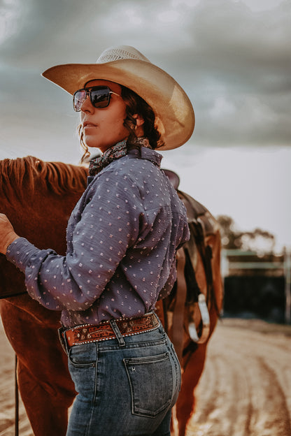Storm Grey Japanese Cotton Arena Shirt